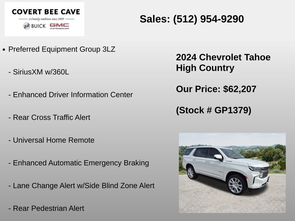 Used 2024 Chevrolet Tahoe High Country RWD image 24
