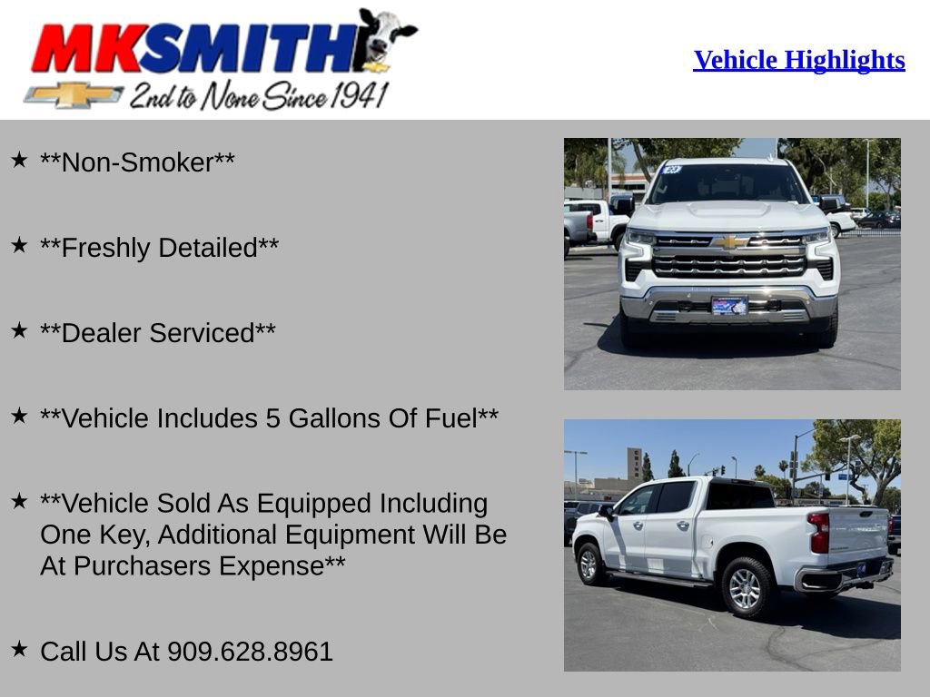 Used 2023 Chevrolet Silverado 1500 LTZ w/ LTZ Convenience Package II AWD/4WD image 2