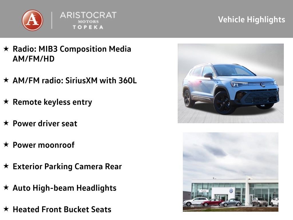 New 2025 Volkswagen Taos SE image 2