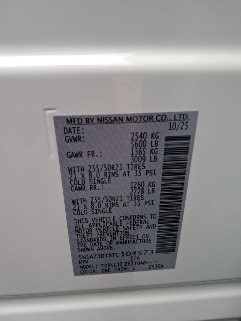 New 2026 Nissan Murano Platinum w/ Technology Package AWD/4WD image 31