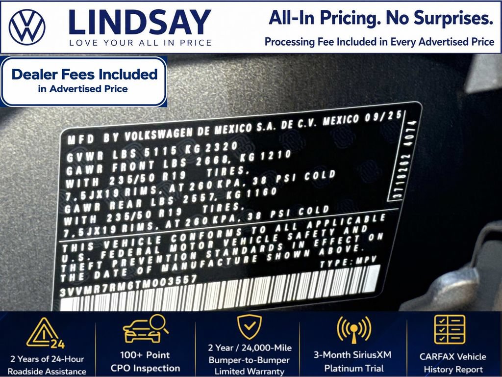 Certified 2026 Volkswagen Tiguan SE AWD/4WD image 27