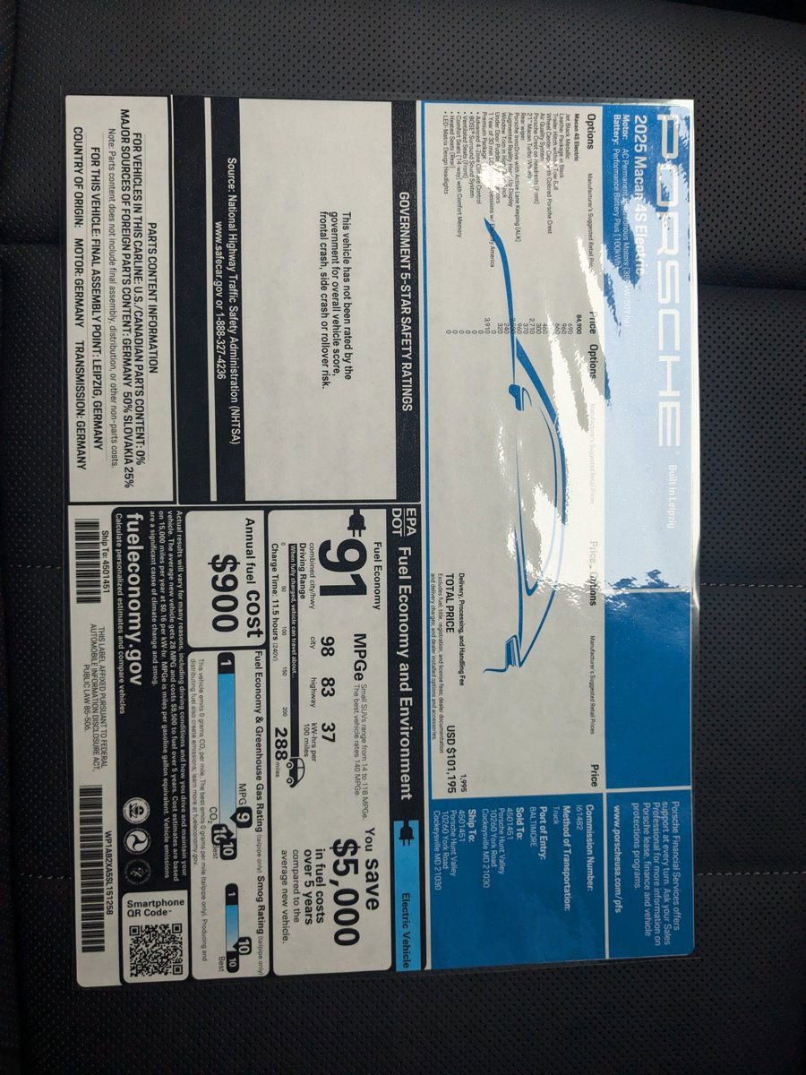 New 2025 Porsche Macan 4S Electric image 27