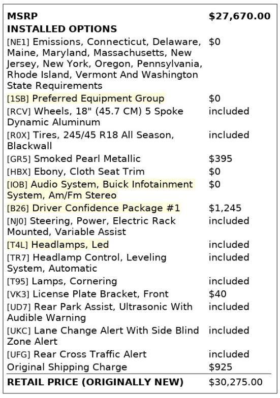 Used 2018 Buick Regal Preferred w/ Driver Confidence Package #1 FWD image 4