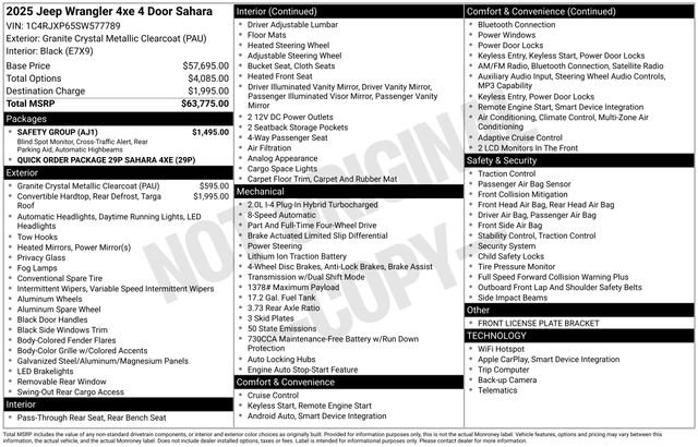 Used 2025 Jeep Wrangler Unlimited Sahara w/ Safety Group image 7