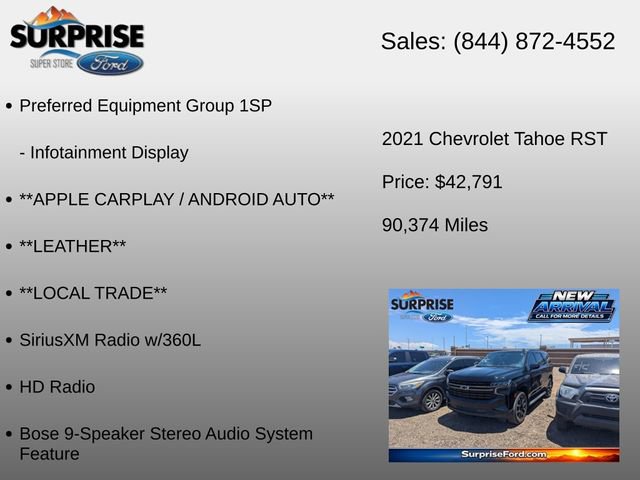 Used 2021 Chevrolet Tahoe RST AWD/4WD image 18