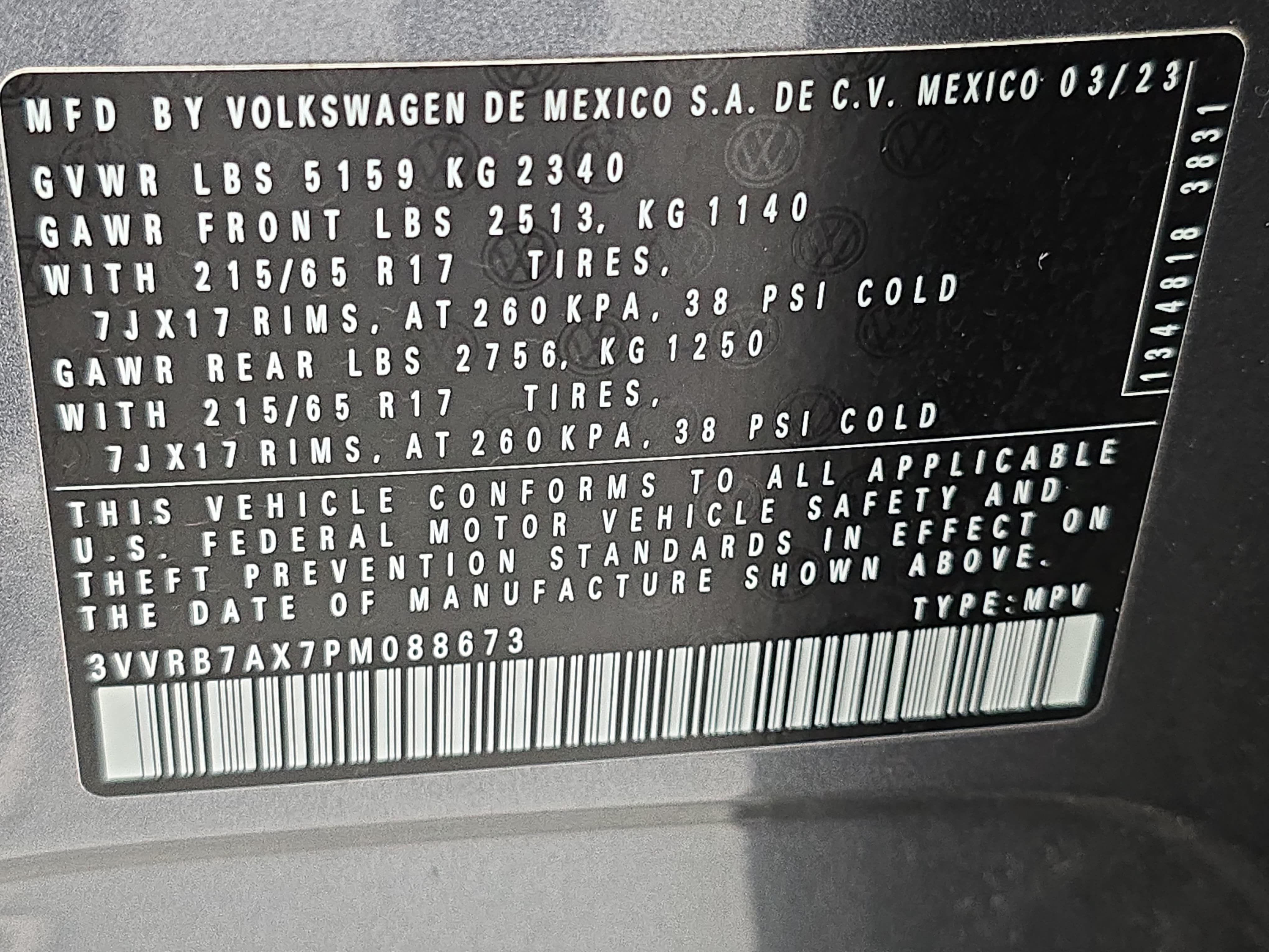 Used 2023 Volkswagen Tiguan S FWD image 35