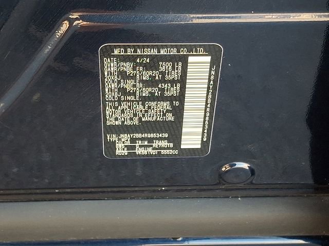 Used 2024 Nissan Armada SL w/ Captain's Chairs Package image 31