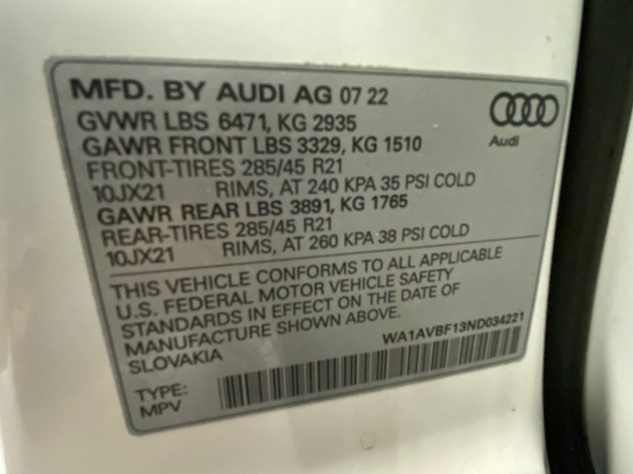 Used 2022 Audi Q8 Premium AWD/4WD image 57