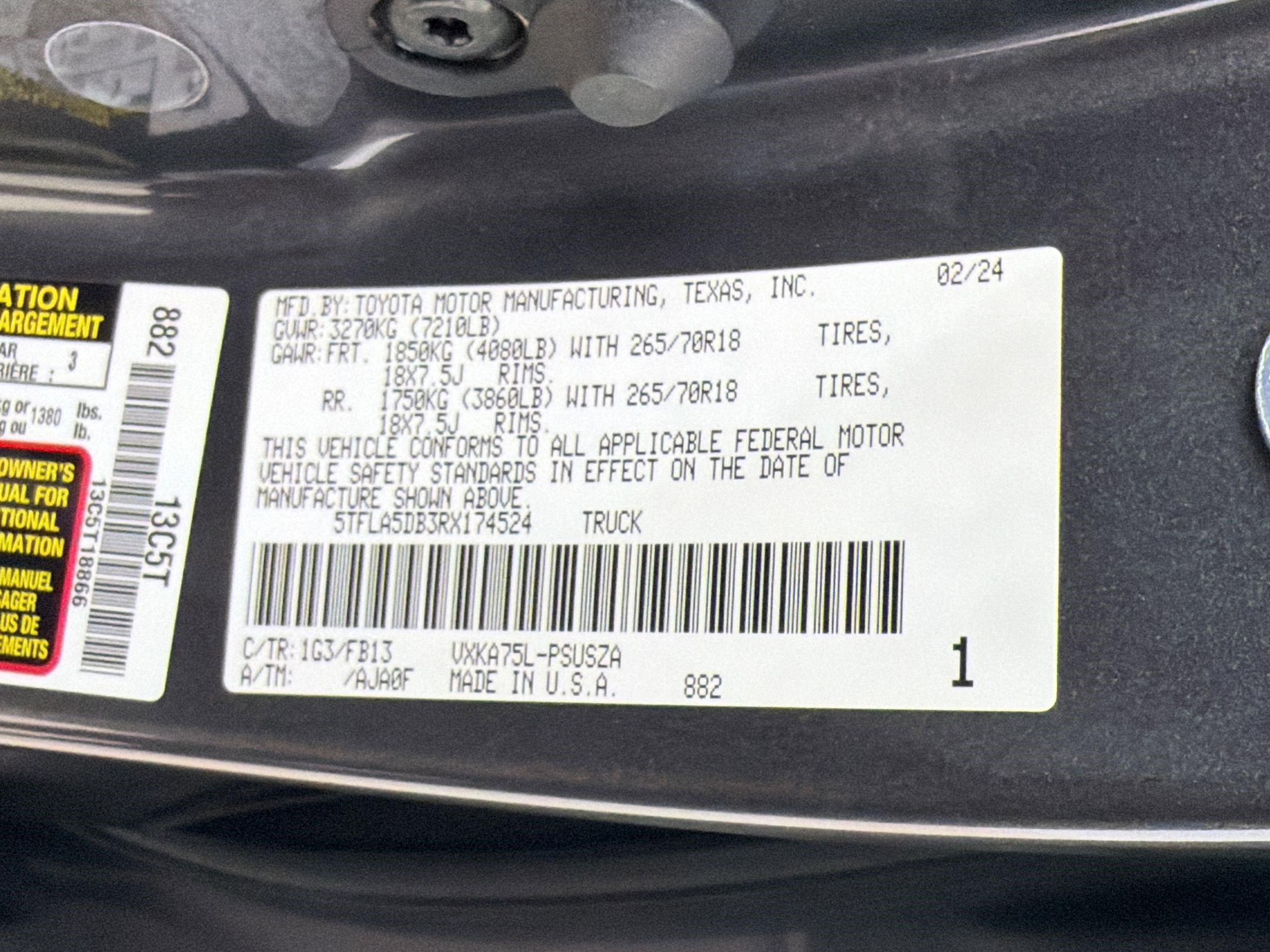 Used 2024 Toyota Tundra SR5 AWD/4WD image 18
