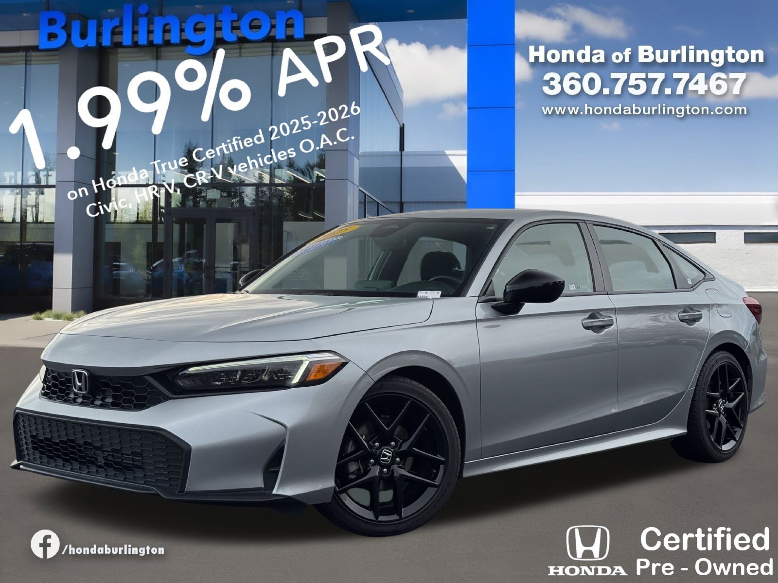 Used 2025 Honda Civic Sport image 1