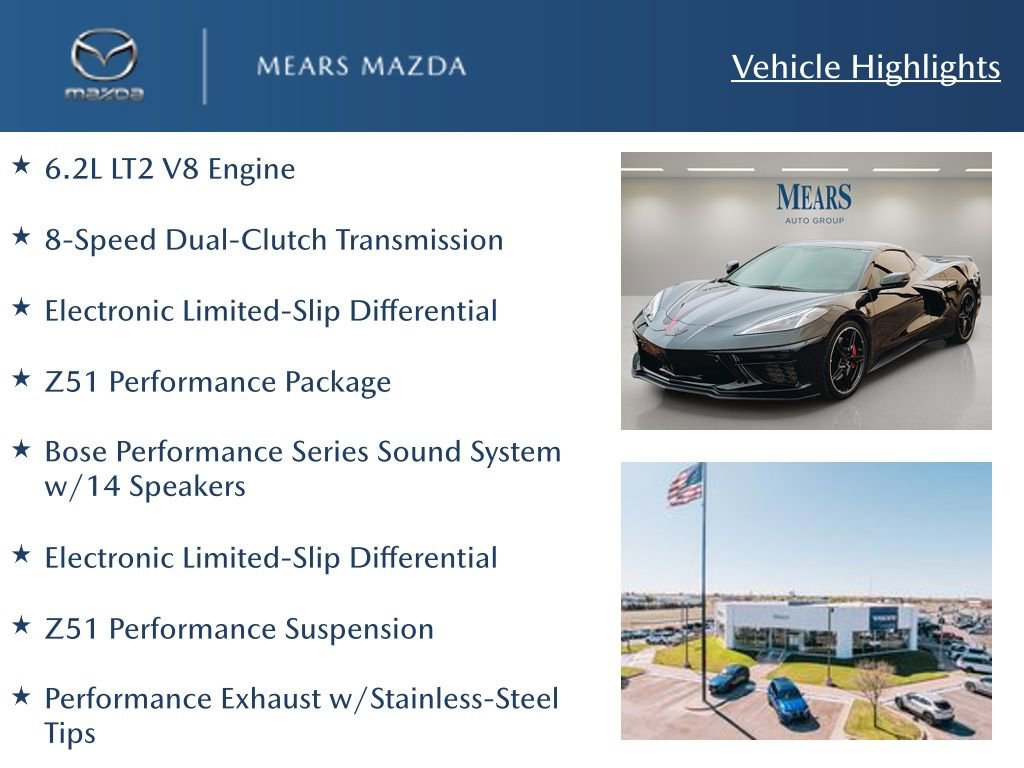 Used 2023 Chevrolet Corvette Stingray w/ Z51 Performance Package image 2