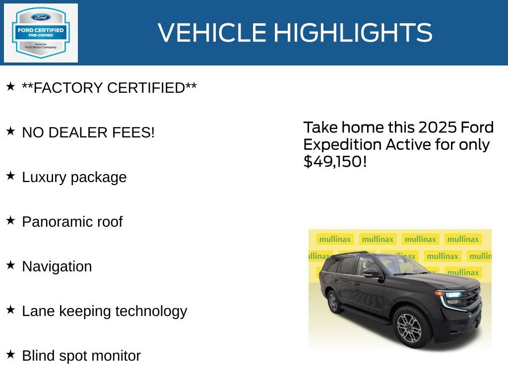 Certified 2025 Ford Expedition Active RWD image 12