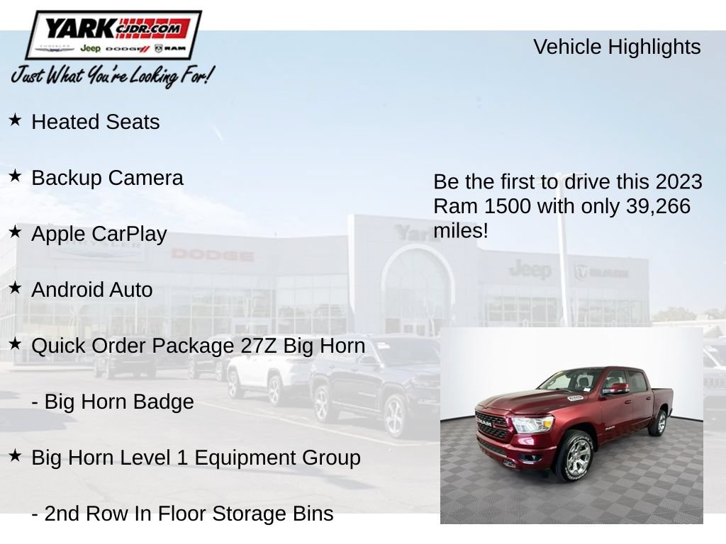 Certified 2023 RAM 1500 Big Horn AWD/4WD image 13