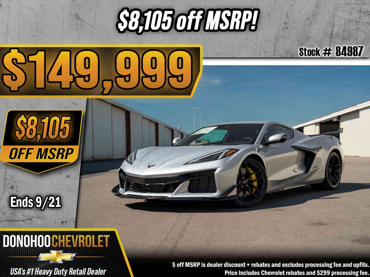 New 2027 Chevrolet Corvette Z06 w/ Z07 Performance Package RWD image 1