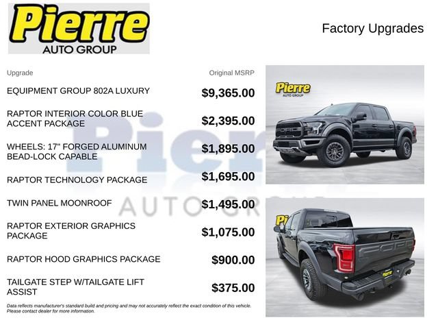 Used 2019 Ford F150 Raptor w/ Equipment Group 802A Luxury AWD/4WD image 14