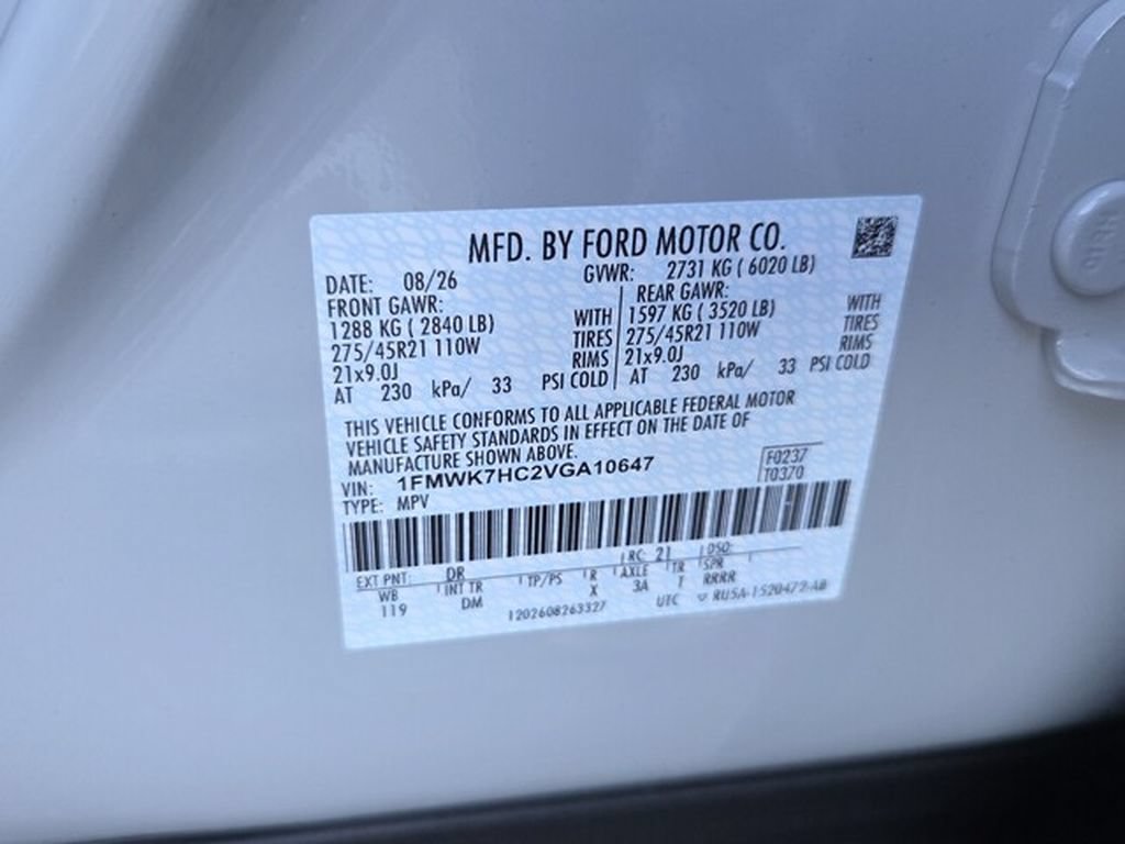 New 2027 Ford Explorer Platinum w/ 3.0L Ultimate Package RWD image 6