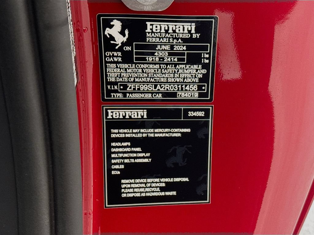 Used 2024 Ferrari 296 GTB RWD image 35