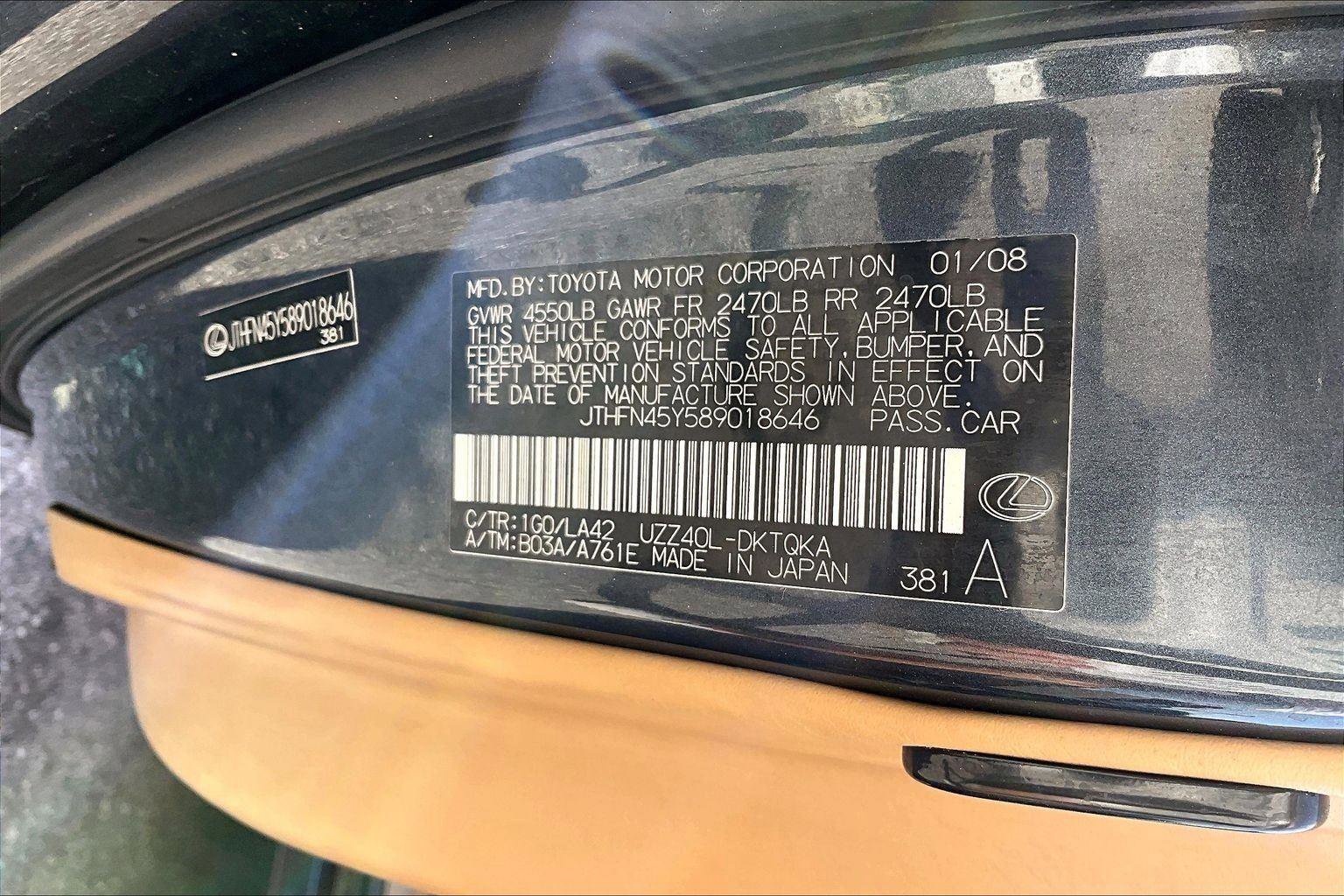 Used 2008 Lexus SC 430 Convertible image 16