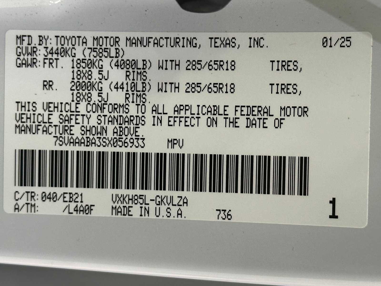 Certified 2025 Toyota Sequoia TRD Pro image 33