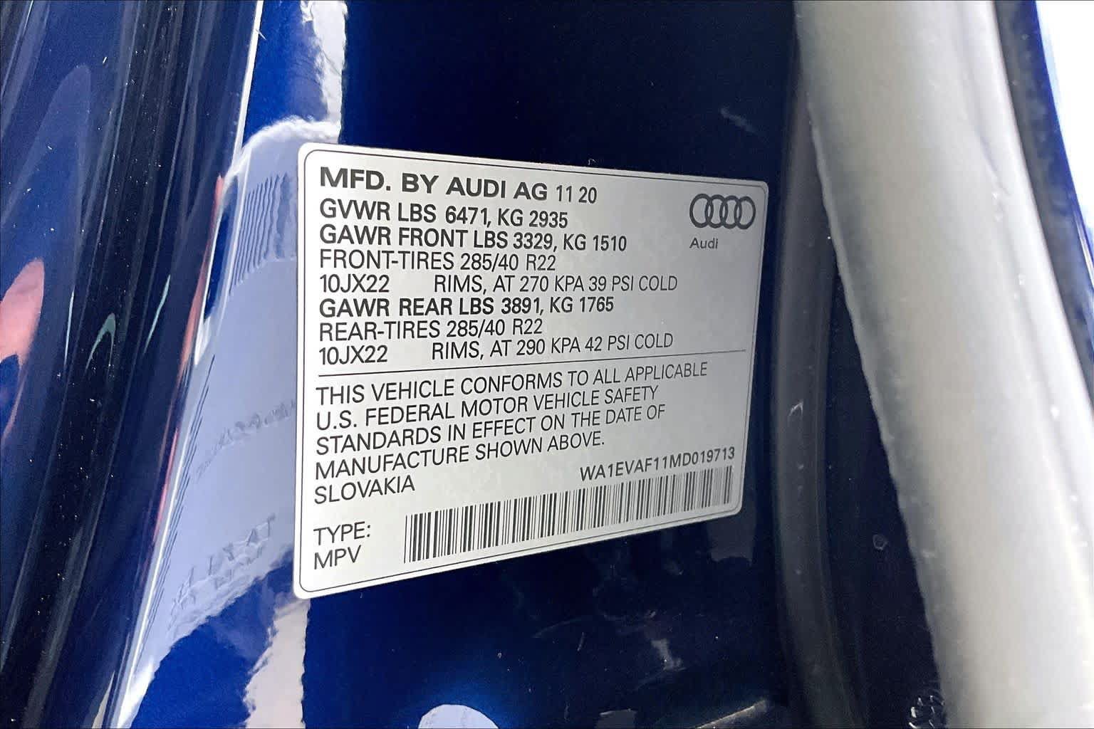 Used 2021 Audi Q8 Premium Plus w/ Premium Plus Package AWD/4WD image 29