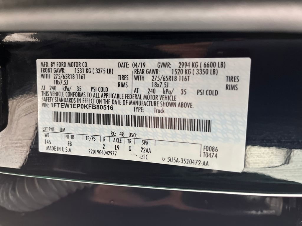 Used 2019 Ford F150 XLT w/ Equipment Group 302A Luxury image 34