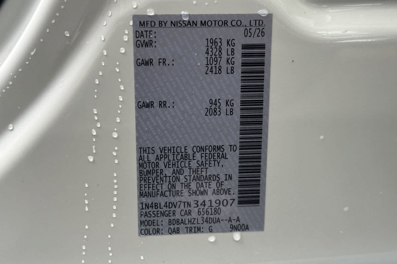 New 2026 Nissan Altima 2.5 SV FWD image 27