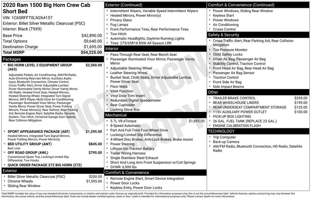 Used 2020 RAM 1500 Big Horn image 2