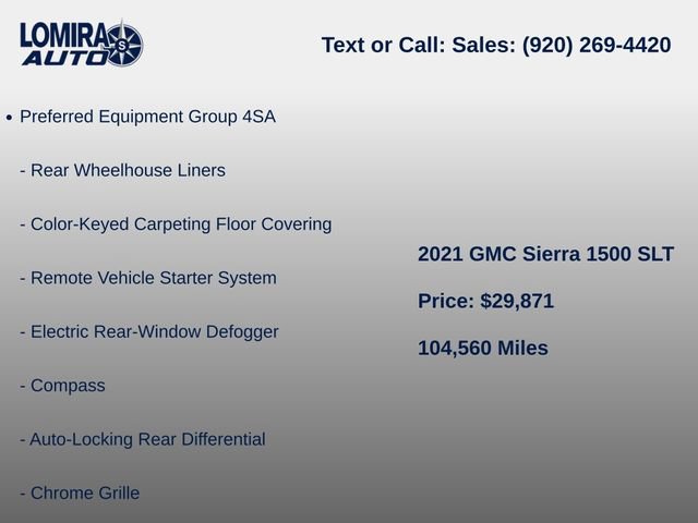 Used 2021 GMC Sierra 1500 SLT w/ SLT Convenience Package AWD/4WD image 7
