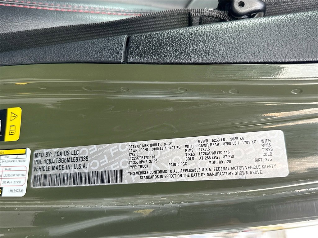 Used 2021 Jeep Gladiator Rubicon image 35