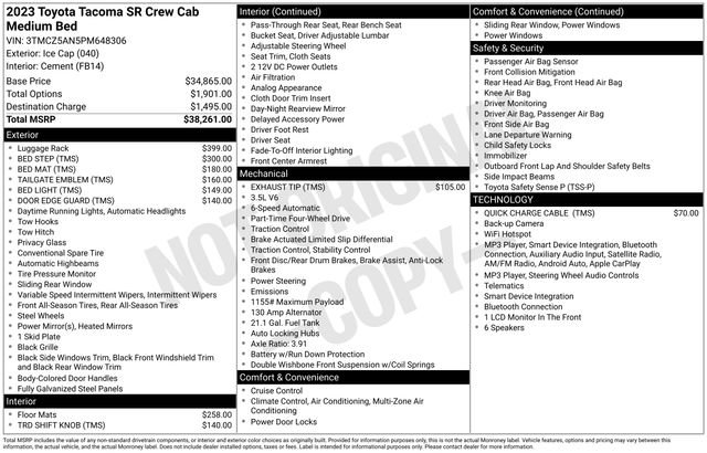 Used 2023 Toyota Tacoma SR AWD/4WD image 40
