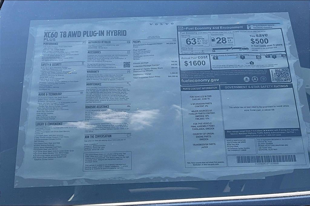New 2026 Volvo XC60 T8 Plus w/ Protection Package Premier image 26