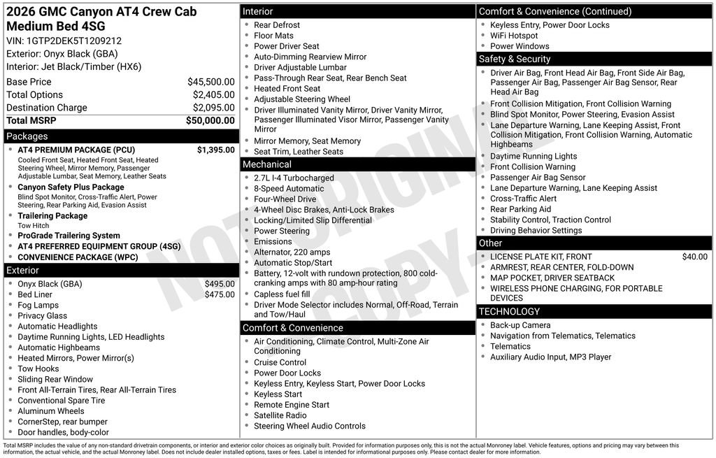 New 2026 GMC Canyon AT4 w/ AT4 Premium Package image 5