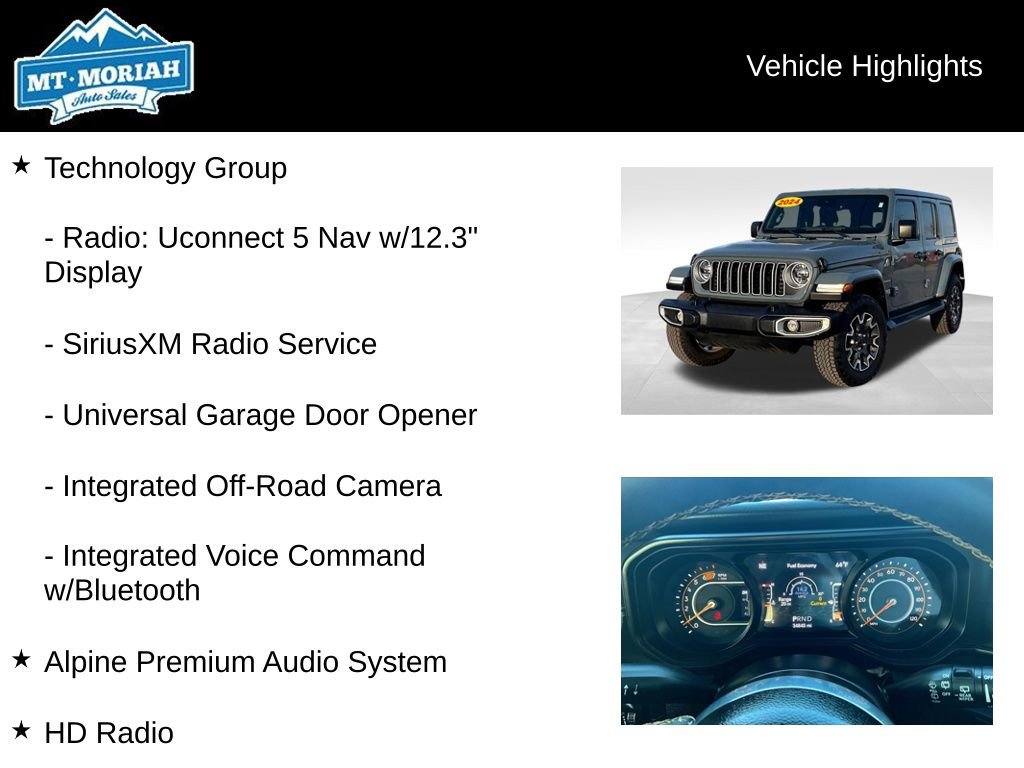 Used 2024 Jeep Wrangler Sahara w/ Technology Group image 16
