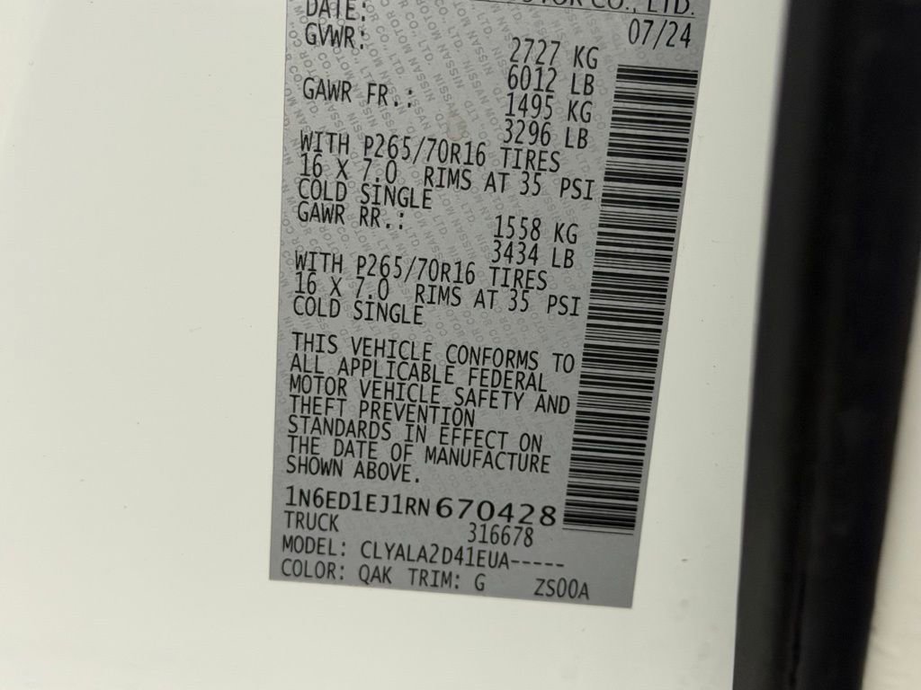 Used 2024 Nissan Frontier S image 33