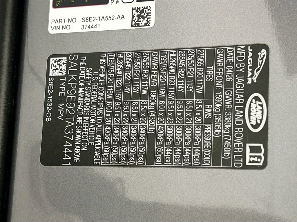 New 2026 Land Rover Range Rover SE AWD/4WD image 34