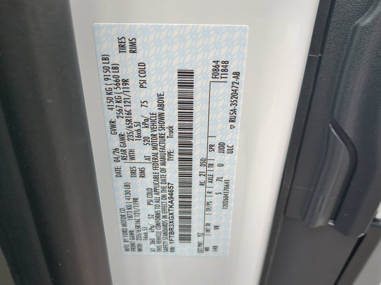 New 2026 Ford Transit 250 148 High Roof Extended RWD image 24