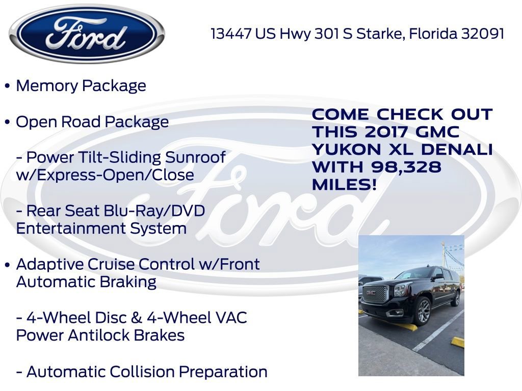 Used 2017 GMC Yukon XL Denali w/ Open Road Package image 9