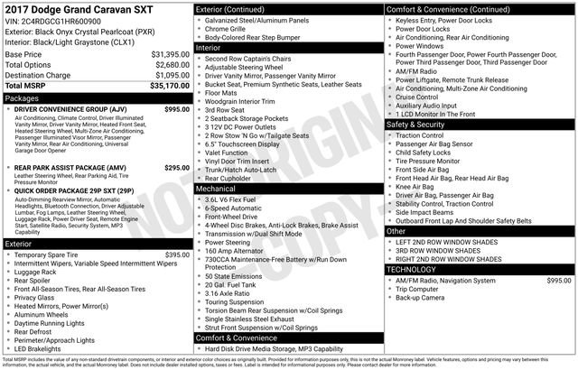 Used 2017 Dodge Grand Caravan SXT w/ Driver Convenience Group image 3