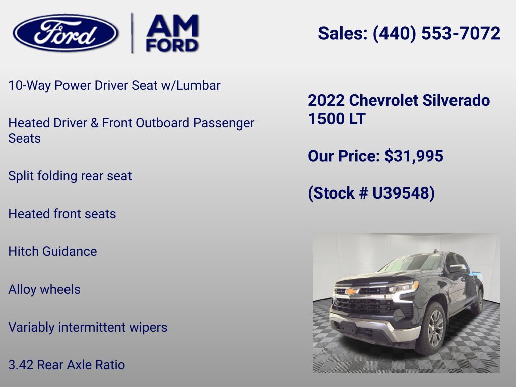 Used 2022 Chevrolet Silverado 1500 LT AWD/4WD image 12