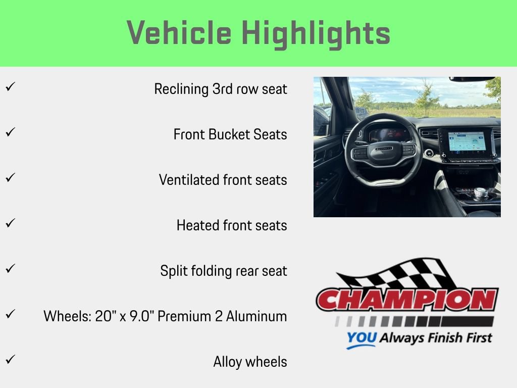 Used 2024 Jeep Wagoneer L Series II w/ Flexible Seating Group AWD/4WD image 18