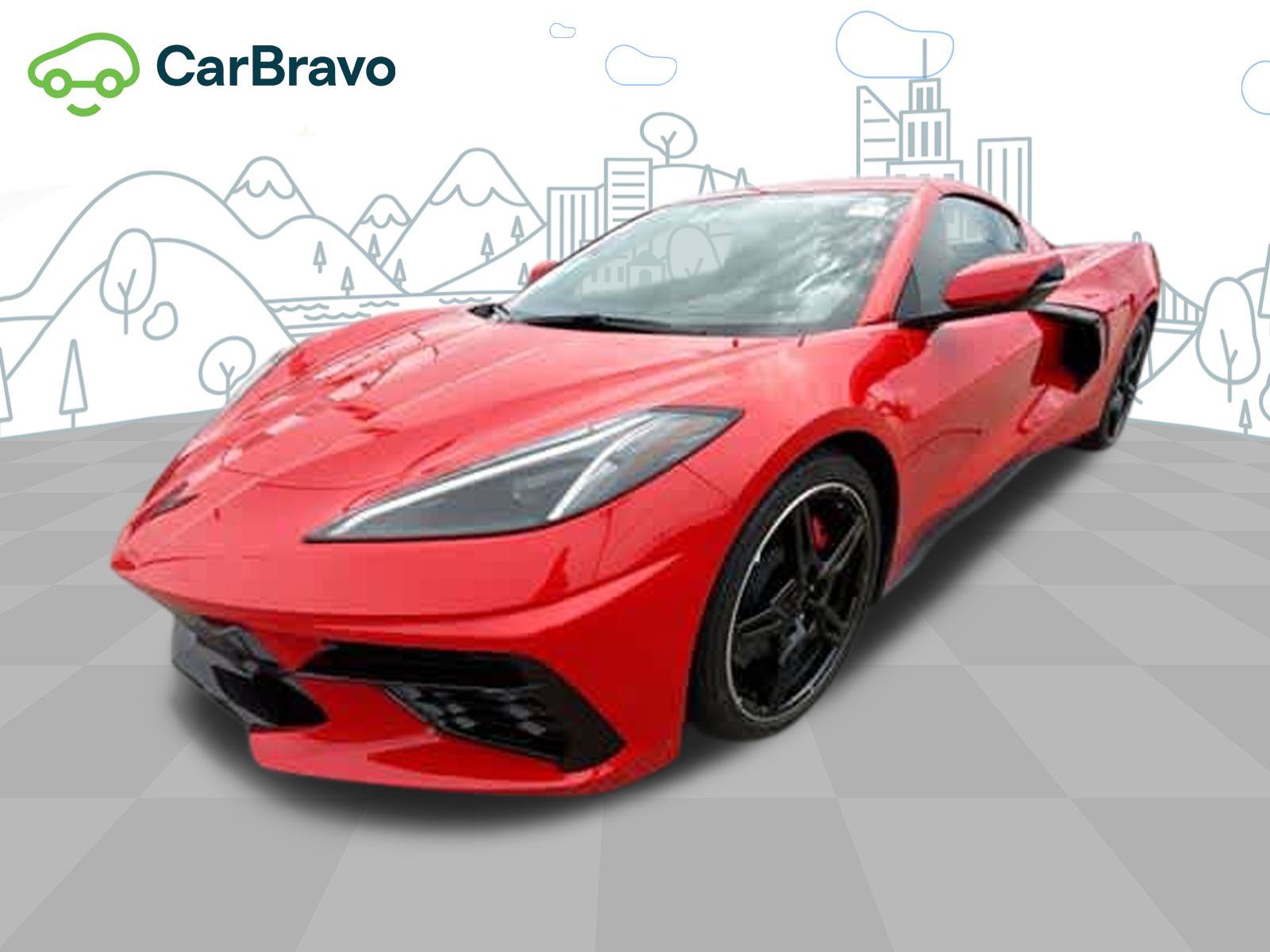 Certified 2022 Chevrolet Corvette Stingray Preferred Cpe w/ Engine Appearance Package RWD image 1