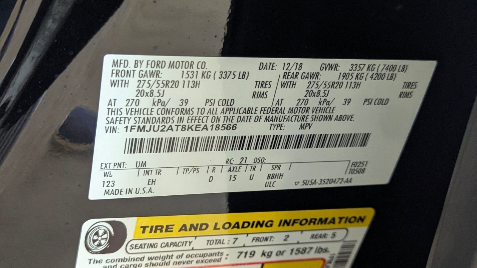 Used 2019 Ford Expedition Limited w/ Equipment Group 301A image 20