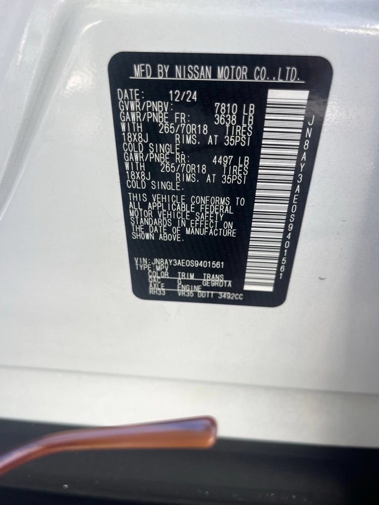 Used 2025 Nissan Armada SV AWD/4WD image 10