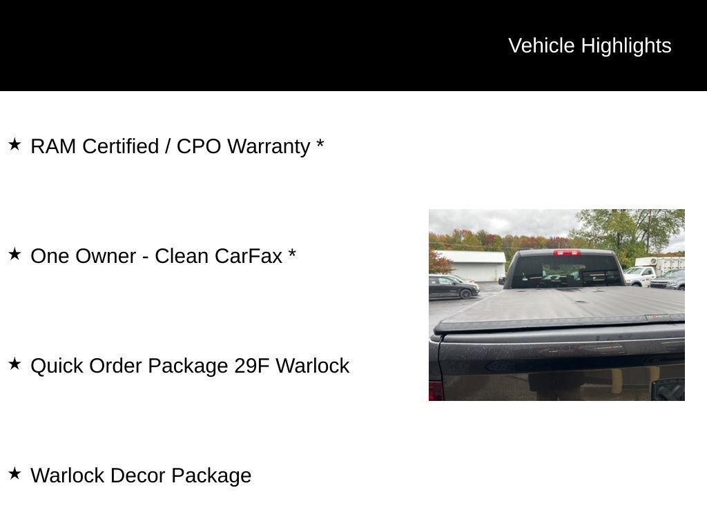 Certified 2022 RAM 1500 Classic Warlock w/ Warlock Decor Package image 11
