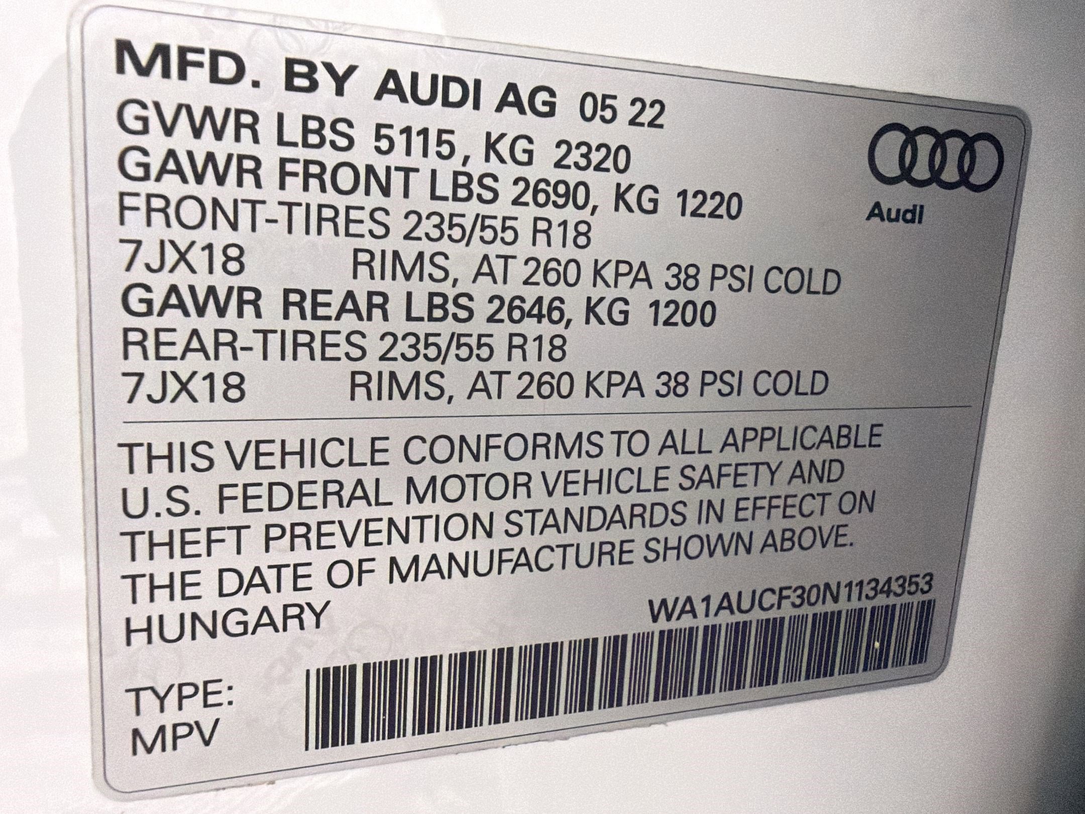 Certified 2022 Audi Q3 2.0T Premium w/ Convenience Package image 18