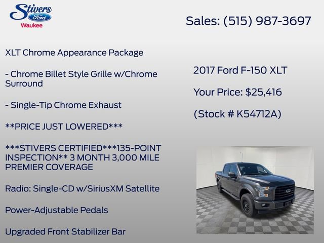 Used 2017 Ford F150 XLT w/ Equipment Group 302A Luxury AWD/4WD image 27