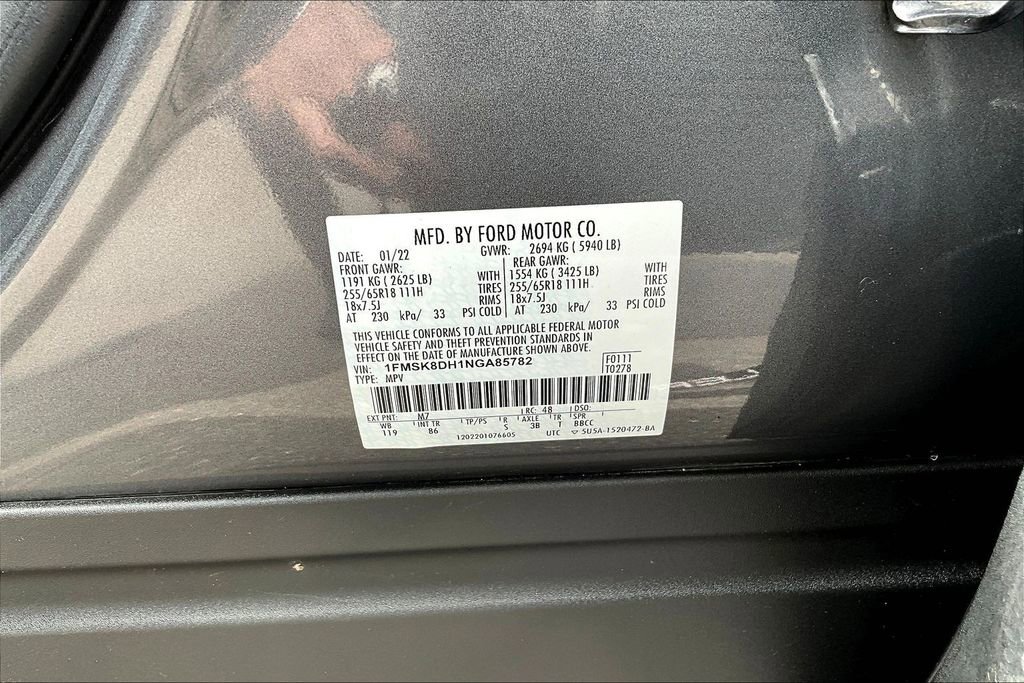Certified 2022 Ford Explorer XLT AWD/4WD image 20