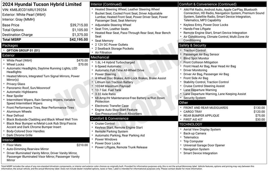 Used 2024 Hyundai Tucson Limited image 39