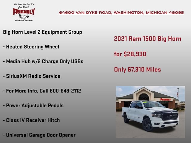 Used 2021 RAM 1500 Big Horn AWD/4WD image 20