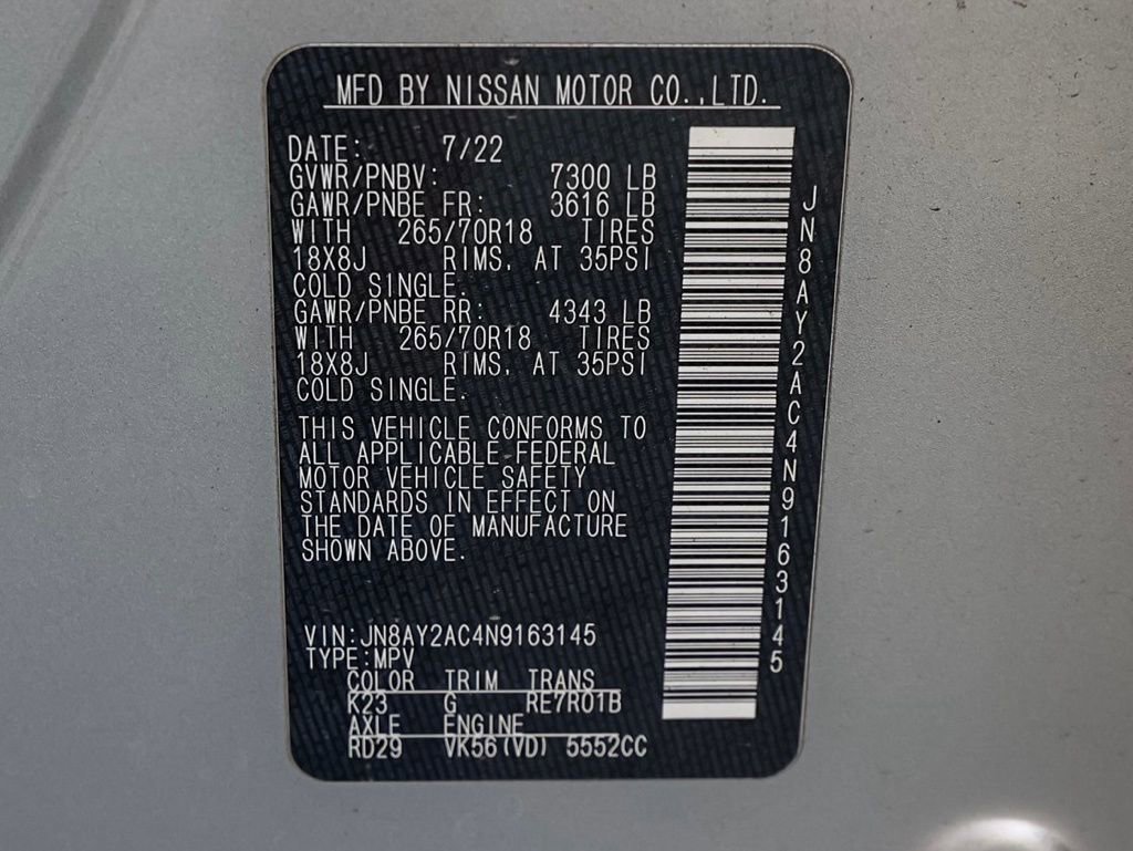 Used 2022 Nissan Armada SV image 33